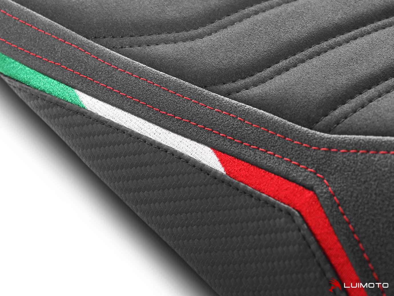 LUIMOTO Team Italia Rider Seat Covers for the Aprilia RSV4 1100 (2021